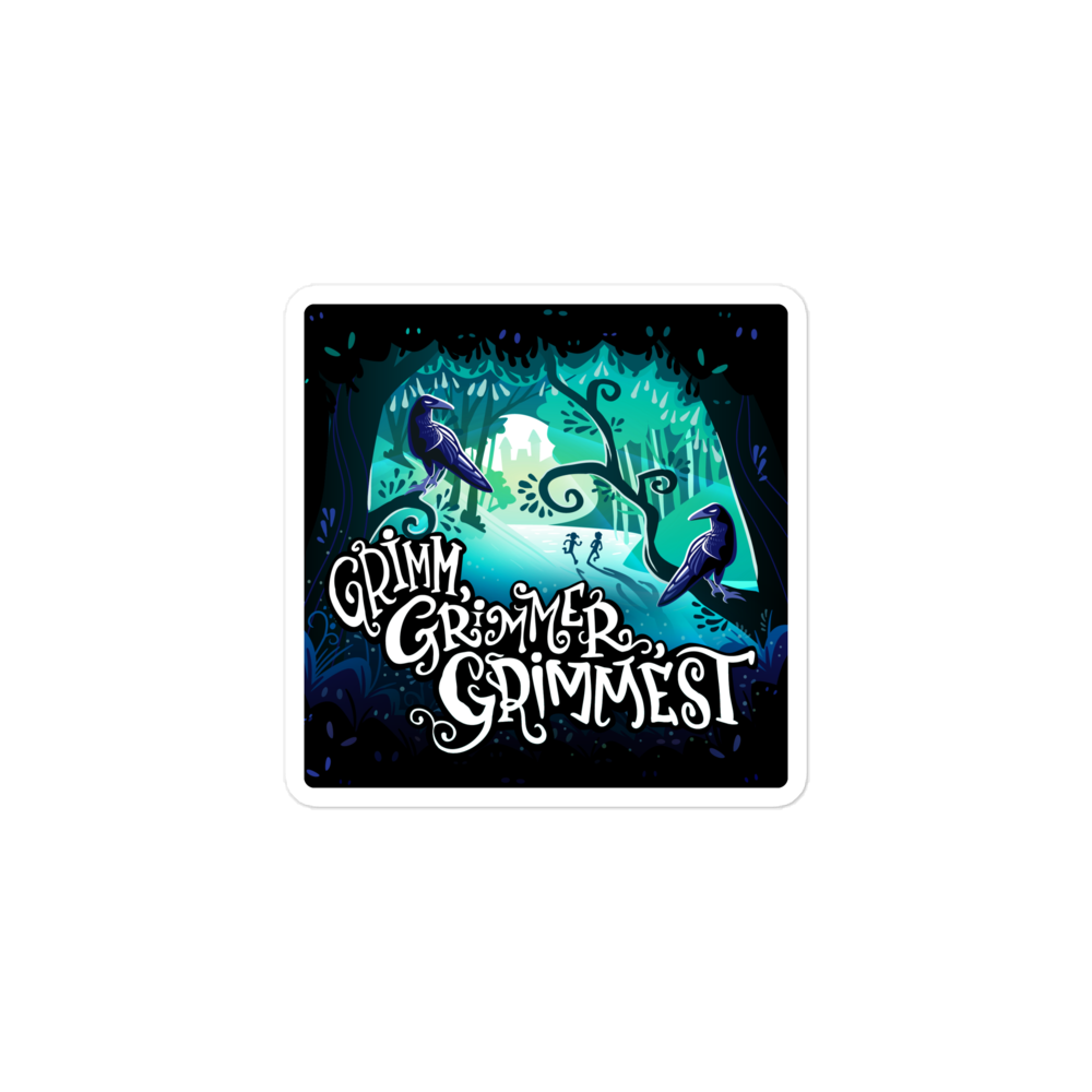 Grimm, Grimmer, Grimmest Cover Art Sticker