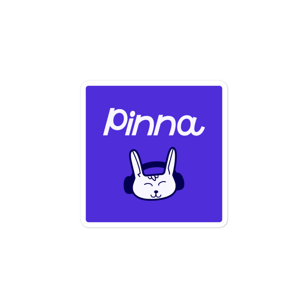 Pinna Logo Icon Square Sticker